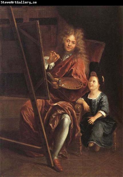 Antoine Coypel Portrait of the Artist with his Son,Charles-Antoine